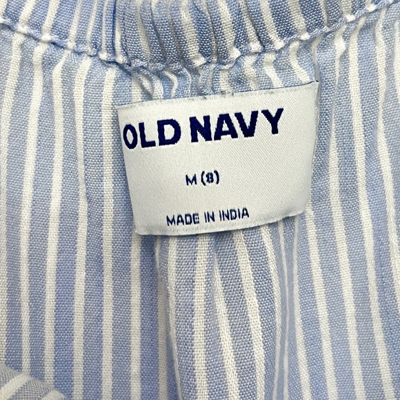 Girls Old Navy Striped Babydoll Top Size 8 Medium - Picture 3 of 3